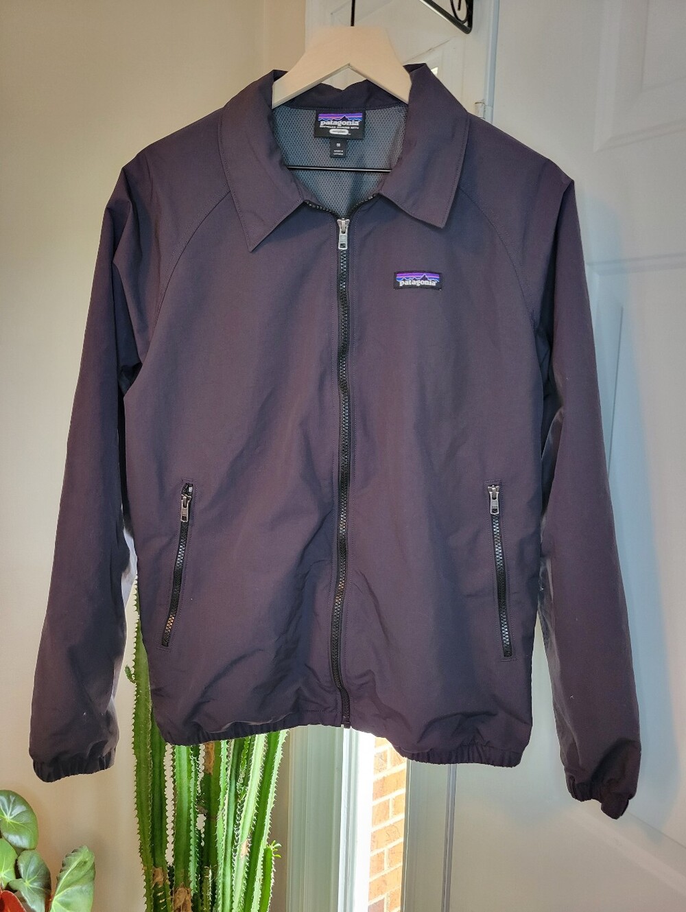 Patagonia Men's Baggies Full Zip Blue Jacket, Size Mens Medium